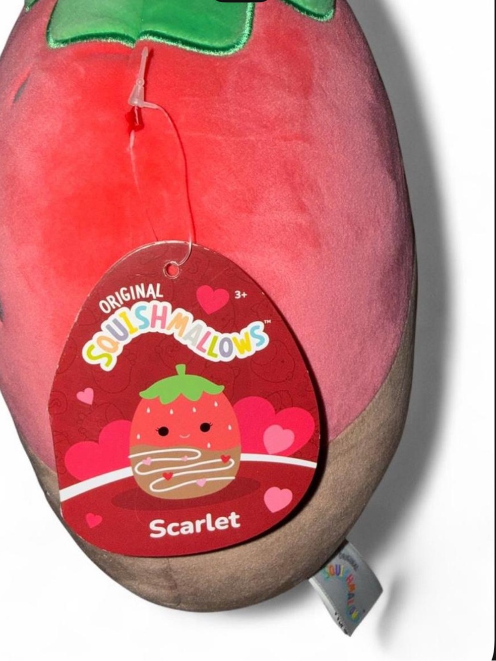 10” Scarlet Strawberry Chocolate Dipped Valentines Squishmallow Plush Toy NWT - Picture 3 of 6
